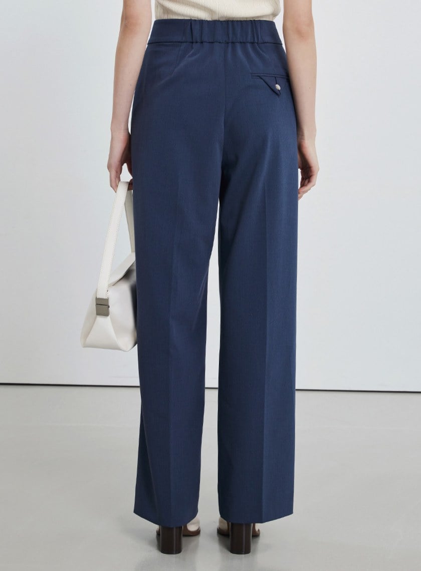 寬腰頭經典西裝寬褲